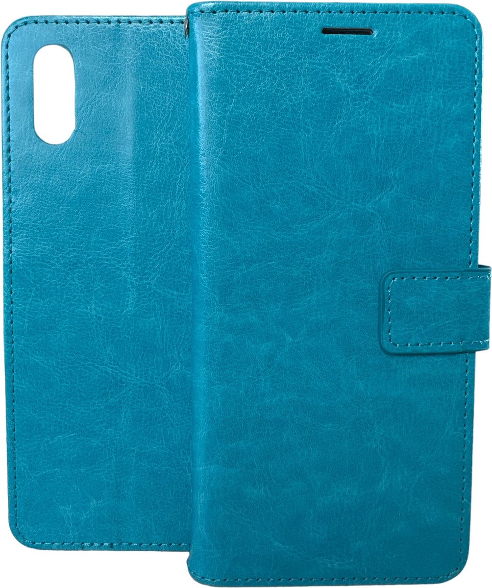Portemonnee Book Case Hoesje Geschikt voor: Realme 7 - turquoise