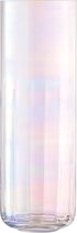 L.S.A. - Pearl Kandelaar met Kaars 38,5 cm - Glas - Wit