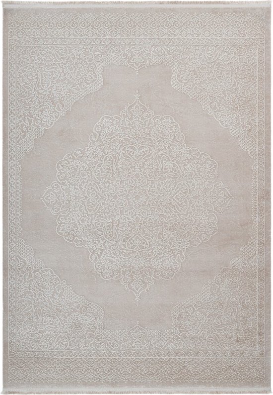 Lalee Triomphe | Modern Vloerkleed Laagpolig | Beige | Tapijt | Karpet | Nieuwe Collectie 2024 | Hoogwaardige Kwaliteit | 80x300 cm