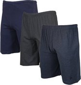 3-Pack Donnay Ess. joggingshort Roy - Sportshort - maat XL - Navy/Charcoal/Deep blue marl (591)
