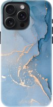Lunso Geschikt voor iPhone 15 Pro Max Back cover hoesje magnetisch - Aciano Azul