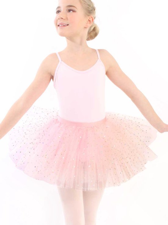 Dancer Dancewear® Tutu rokje meisje | Balletrokje voor meisje | Tutu rokje meisje roze | "Bella" | Maat 122/128 | Maat 8 jaar
