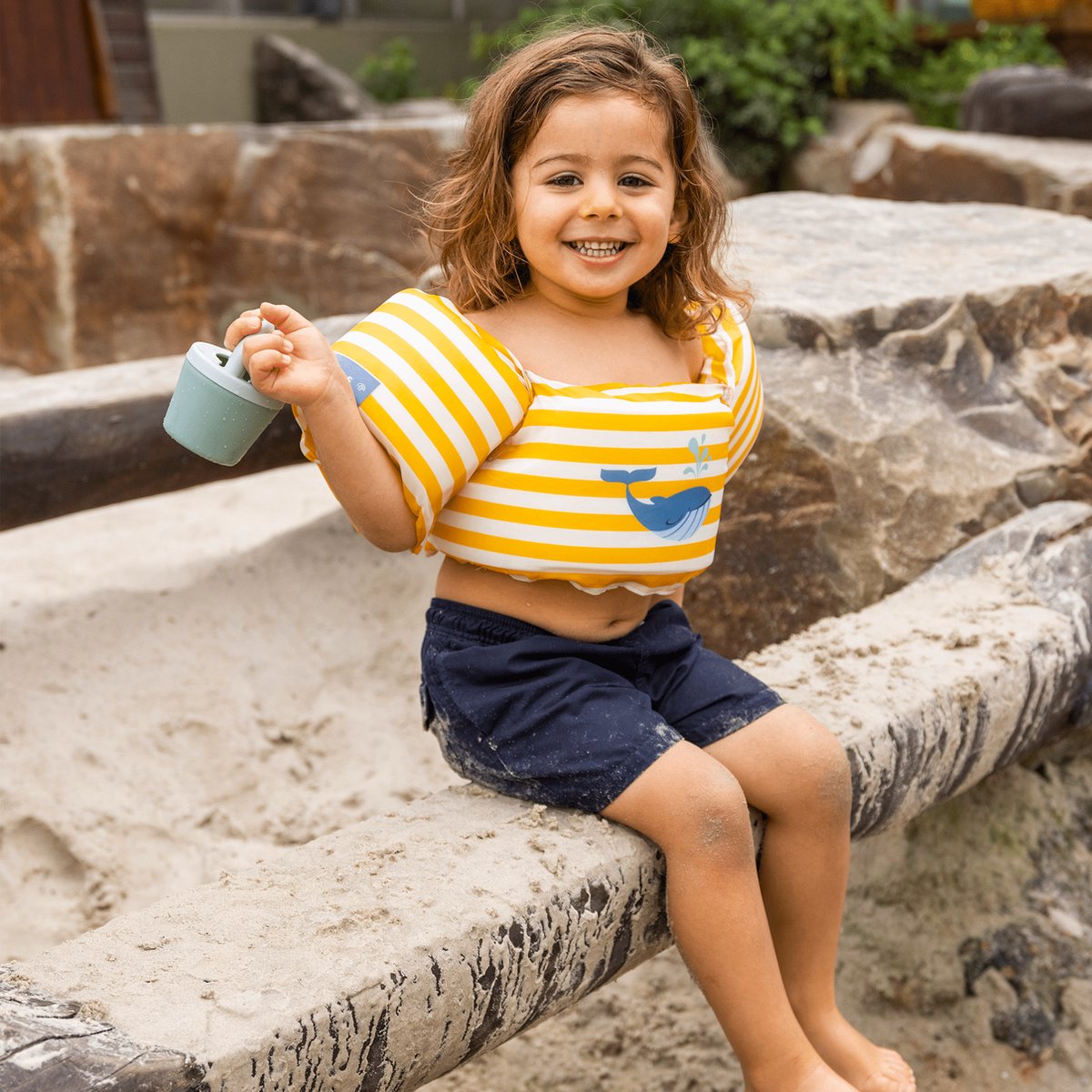 Swim Essentials Puddle Jumper - Geel/Wit - Whaley - 2/6 Jaar — afbeelding 9