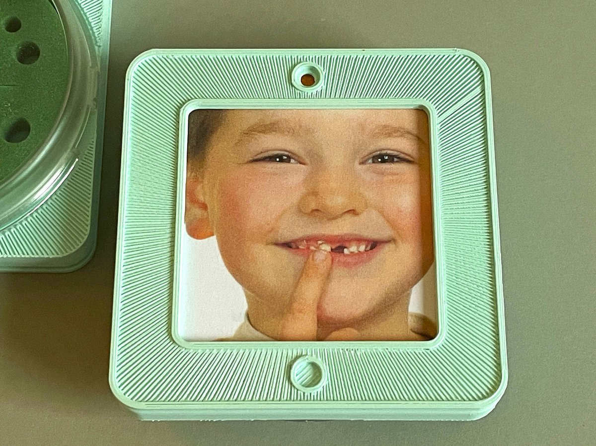 Goedkoopste Fotolijst en Tandendoosje inéén - Firsty Square - Mint Groen - Gratis verzending