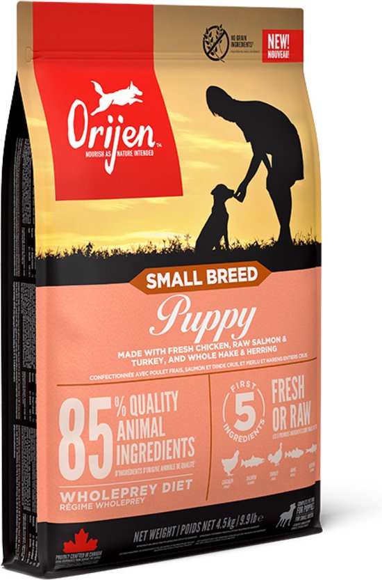 Orijen Whole Prey Hondenvoer Puppy Small Breed 4,5 kg