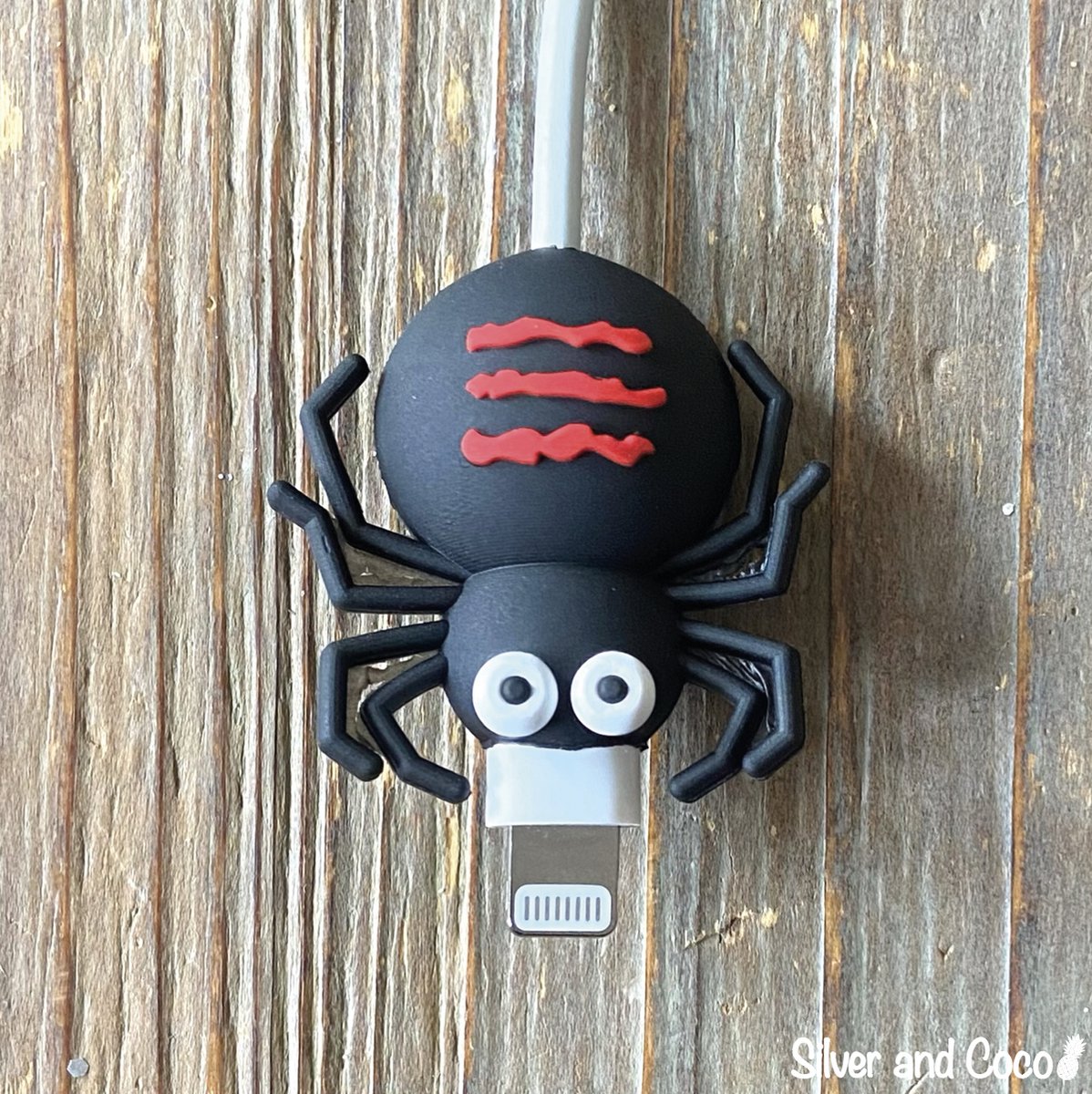 SilverAndCoco® - Kabeldiertjes / Kabelprotector / Kabelbeschermer Mobiele Telefoon Kabel Lader beschermer / Kabelbijter iPhone iPad Android oplader - Spin