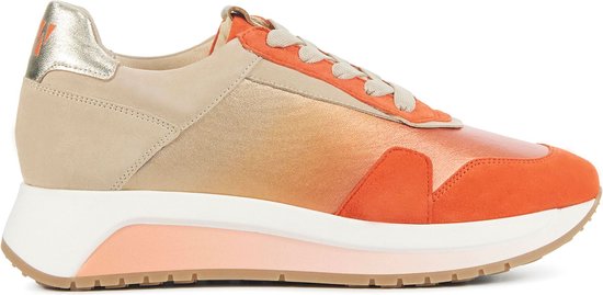 Softwaves Sneakers Dames - Lage sneakers / Damesschoenen - - 8.94.01 -  Oranje - Maat 40 | bol