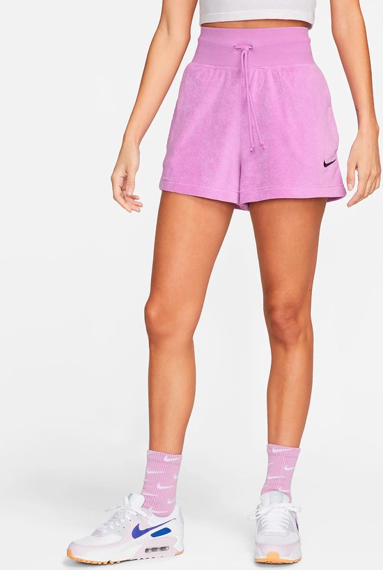 Nike Sportswear Badstofshorts - Voor Dames - Lila - Maat L
