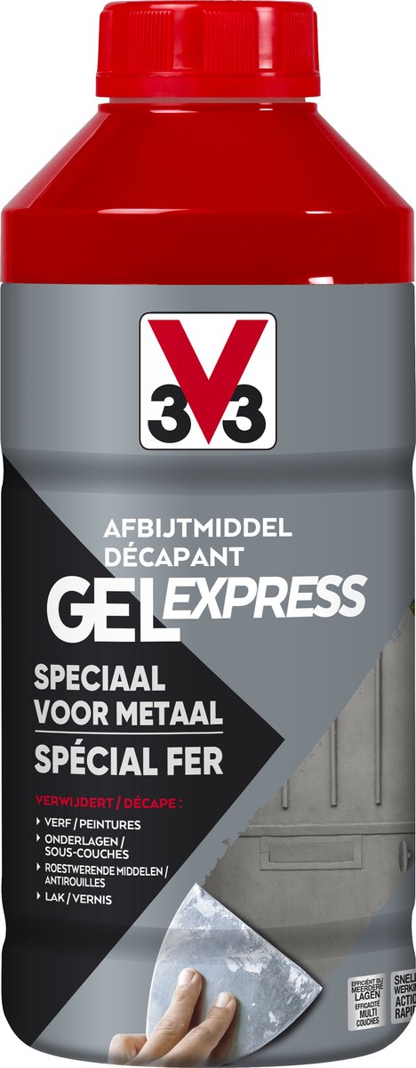 V33 Gel Express Metaal - 1 l - 3-4 m²/l