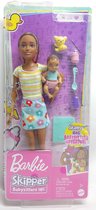Barbie Skipper Babysitter Speel Set - Barbie & Baby Afro Amerikaans - Barbiepop