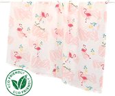 Duopack 2x BoefieBoef Tropische Flamingo Grote XL Hydrofiele Doek Baby - Duurzaam Eco Bamboe | Swaddle, Inbakerdoek, Hydrofiele Luier & Babydeken - Roze Ananas Wit