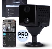 Quretto - Spy Camera - Draadloze beveiligingscamera voor Binnen - Bewegingssensor & Nachtzicht - Recorder - WiFi Incl. App - 32GB MicroSD - Verborgen Camera - Mini Camera-