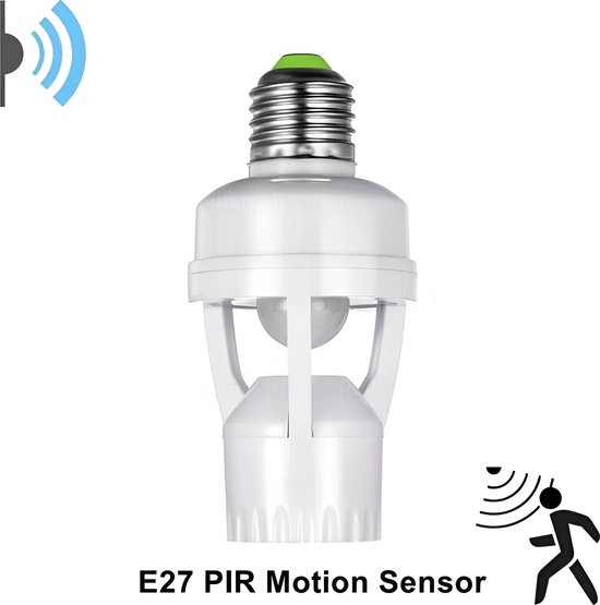 360 Graden Pir Menselijk Inductie Motion Sensor Led Night Lamp Socket Base E27 Ac 110V-220V Vertraging tijd Verstelbare Schakelaar