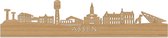 Skyline Assen Bamboe hout - 80 cm - Woondecoratie - Wanddecoratie - Meer steden beschikbaar - Woonkamer idee - City Art - Steden kunst - Cadeau voor hem - Cadeau voor haar - Jubileum - Trouwerij - WoodWideCities