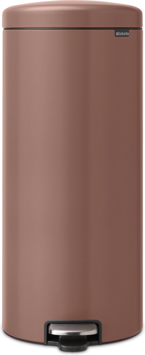 Goedkoopste Brabantia NewIcon Prullenbak - 30 liter - Satin Taupe