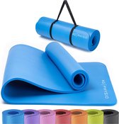 antislip yogamat met schouderriem - gymnastiekmat voor yoga, thuistraining, HiiT en Pilates - fitnessmat, sportmat, yogamat antislip, 183cm x 60cm x 8mm