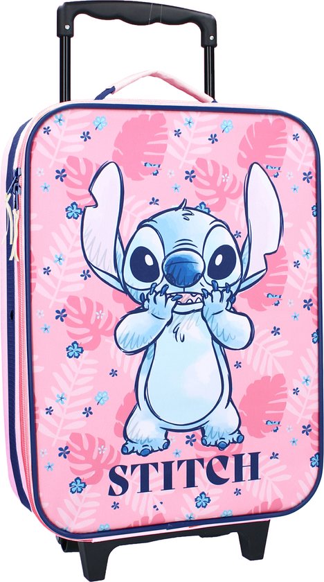 Lilo & Stitch Made To Roll Trolley Koffer - Roze