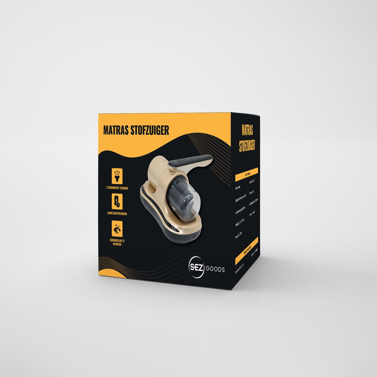 SEZGoods Draadloze Matras Stofzuiger met Anti-Huisstofmijt - afbeelding 2