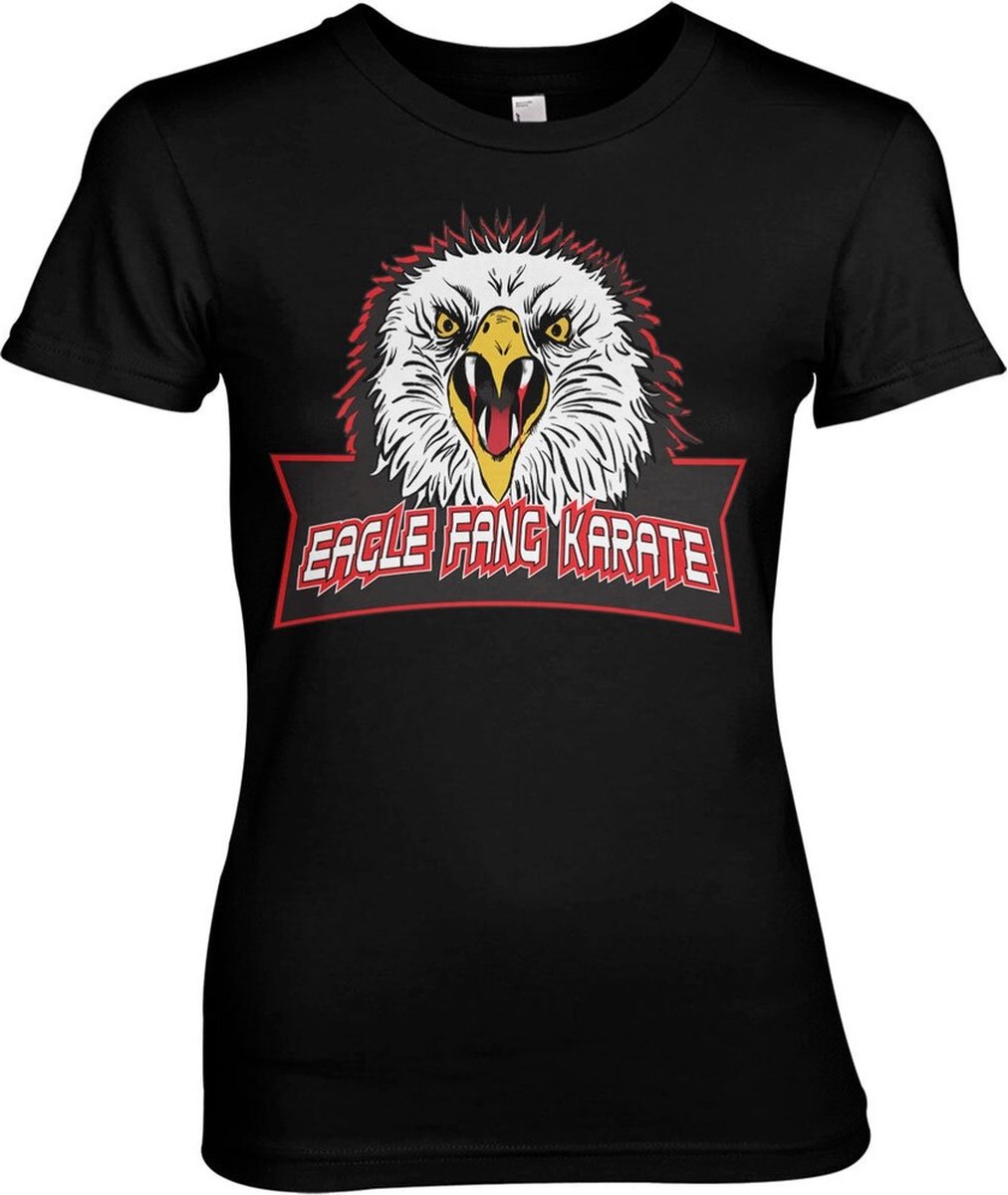 Cobra Kai Eagle Fang Karate Girly Tee Damen T-Shirt Black-2XL