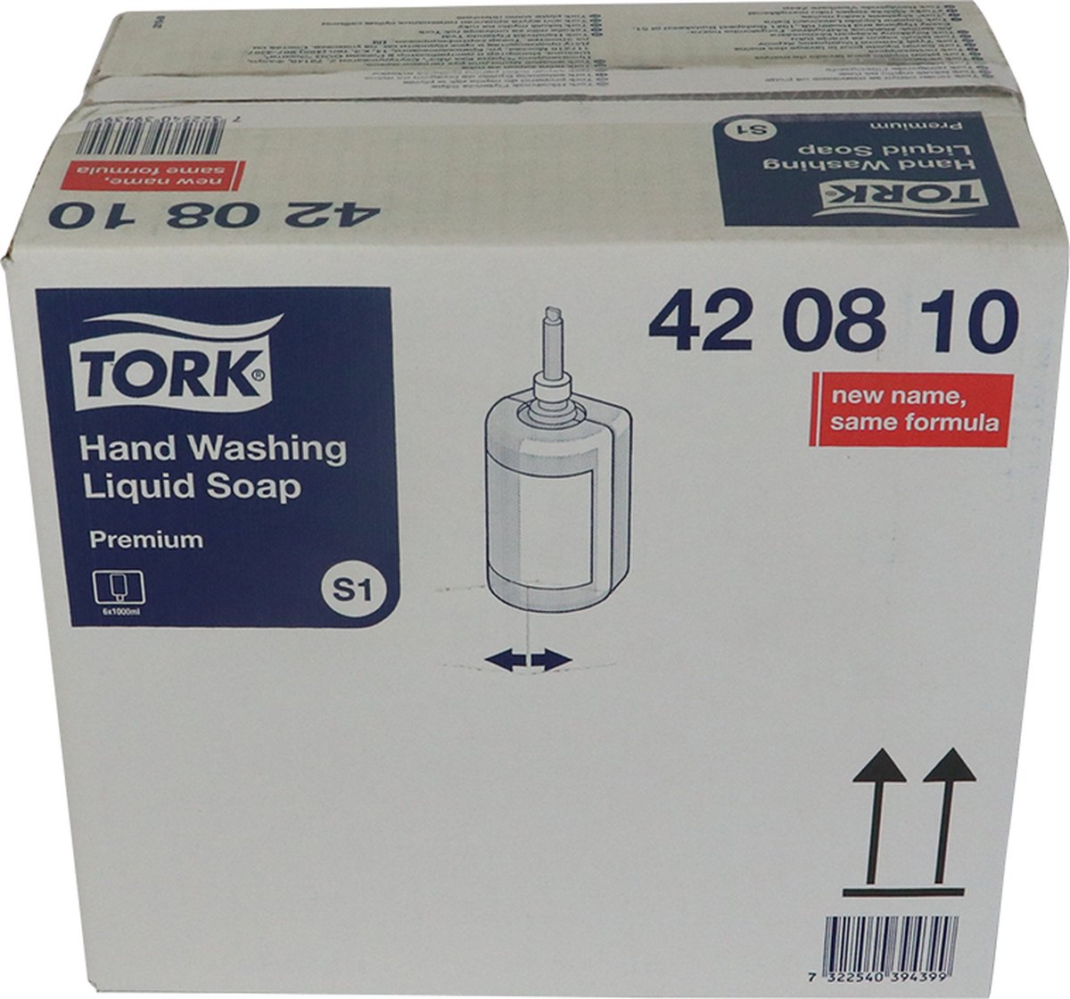 Voordeelverpakking 2 X Tork Reinigende Vloeibare Zeep, transparant S1, ongeparfumeerd, 6x1 liter (420810)