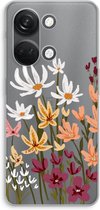 Case Company® - Hoesje geschikt voor OnePlus Nord 3 hoesje - Painted wildflowers - Soft Cover Telefoonhoesje - Bescherming aan alle Kanten en Schermrand
