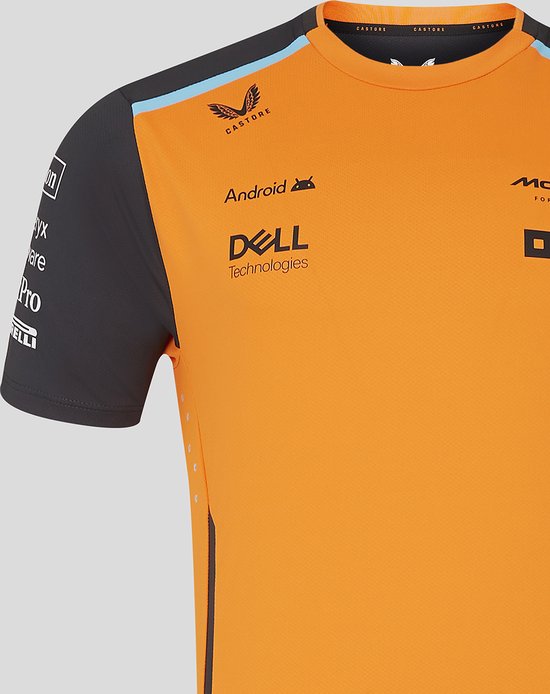Mclaren Teamline Shirt Oranje 2024 L - Lando Norris - Oscar Piastri van McLaren — afbeelding 4