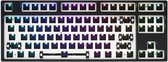 Barebones 80% TKL Skyloong GK87-toetsenbord Zwart