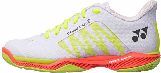 Chaussures de badminton femme Yonex Comfort Z3 - blanc/jaune - taille 39½