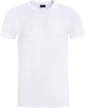 Ballin Amsterdam - Heren Slim fit T-shirts Crewneck SS - White - Maat XXL