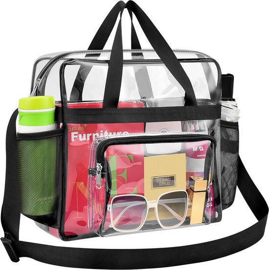 Transparante tas voor dames, transparante draagtas, transparante