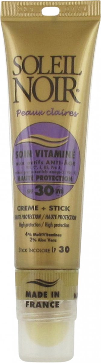 Soleil Noir Soin Vitaminé Crème SPF30 20 ml + Stick SPF30 2 g