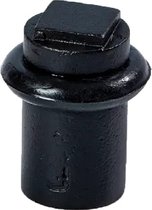 Jolie butée de porte CORE Ø20xH35mm noir
