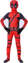 Superheldendroom - Deadpool 2 - 110/116 (4/5 Jaar) - Verkleedkleding - Superheldenpak