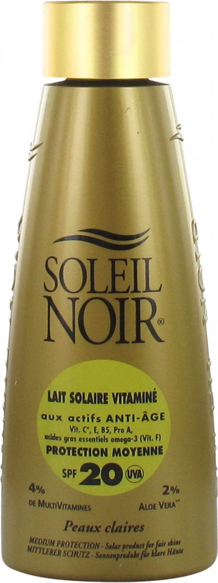 Soleil Noir Zonnemelk met Vitaminen Medium Bescherming SPF20 150 ml