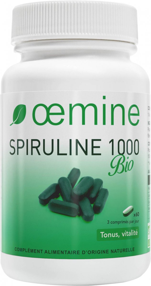 Oemine Spirulina 1000 Biologisch 60 Tabletten