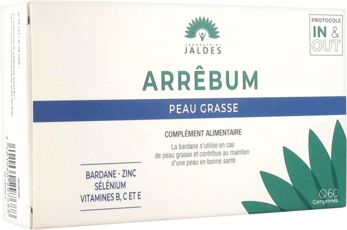 Goedkoopste Jaldes Arrêbum Vette Huid 60 Tabletten