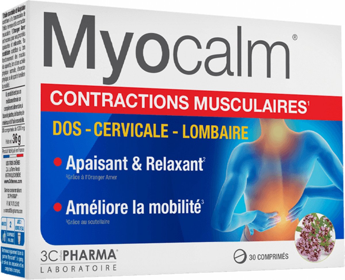 Goedkoopste 3C Pharma Myocalm Spiercontracties 30 Tabletten