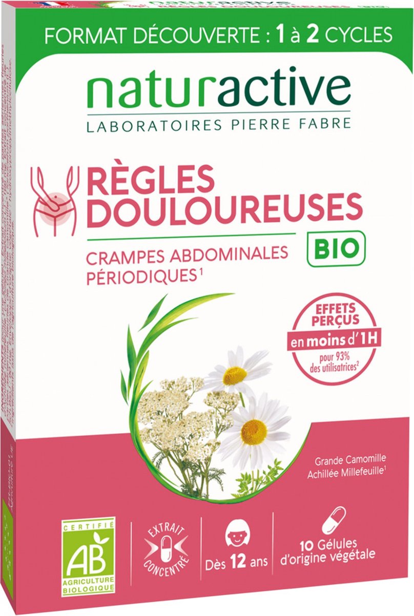 Goedkoopste Naturactive Pijnlijke Menstruatie Biologisch 10 Capsules