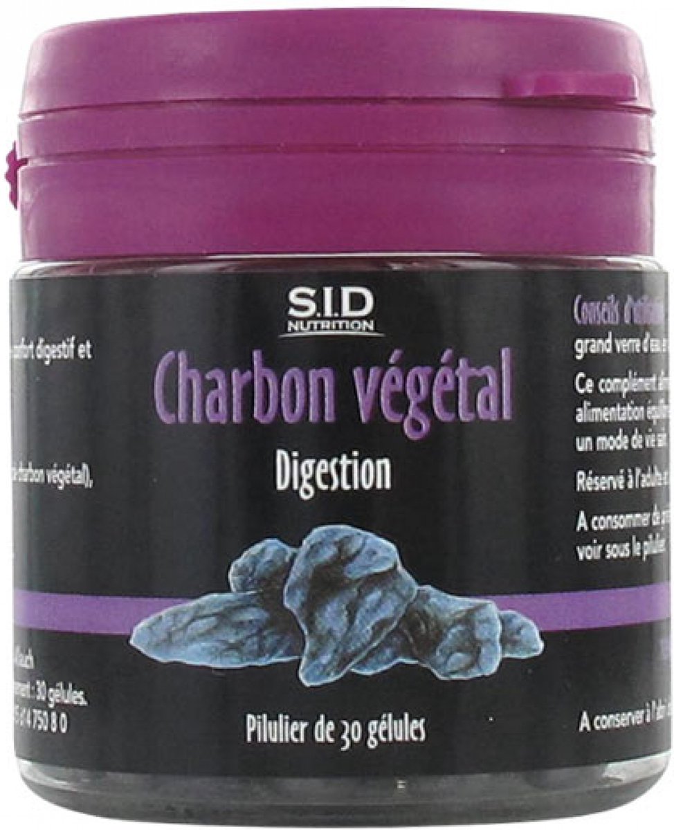 Goedkoopste S.I.D Nutrition Spijsvertering Houtskool 30 Capsules