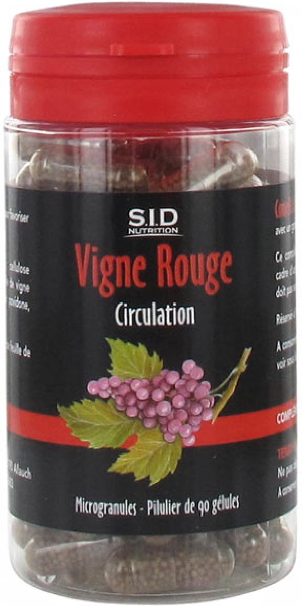S.I.D Nutrition Circulatie Rode Wijnstok 90 Capsules
