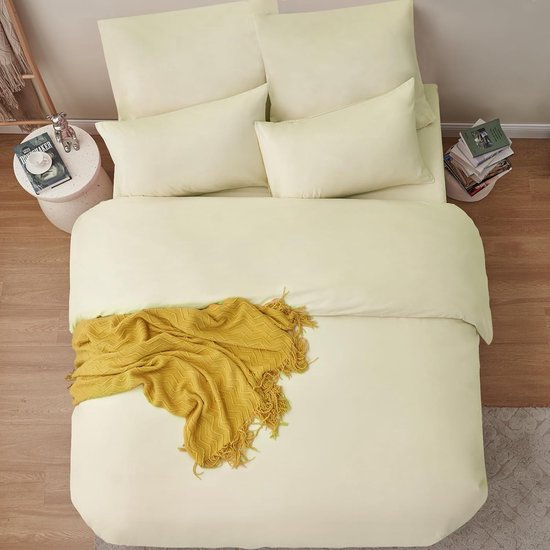 f-3239 Dekbedovertrek voor bedden 135/150 cm, goudkleurig