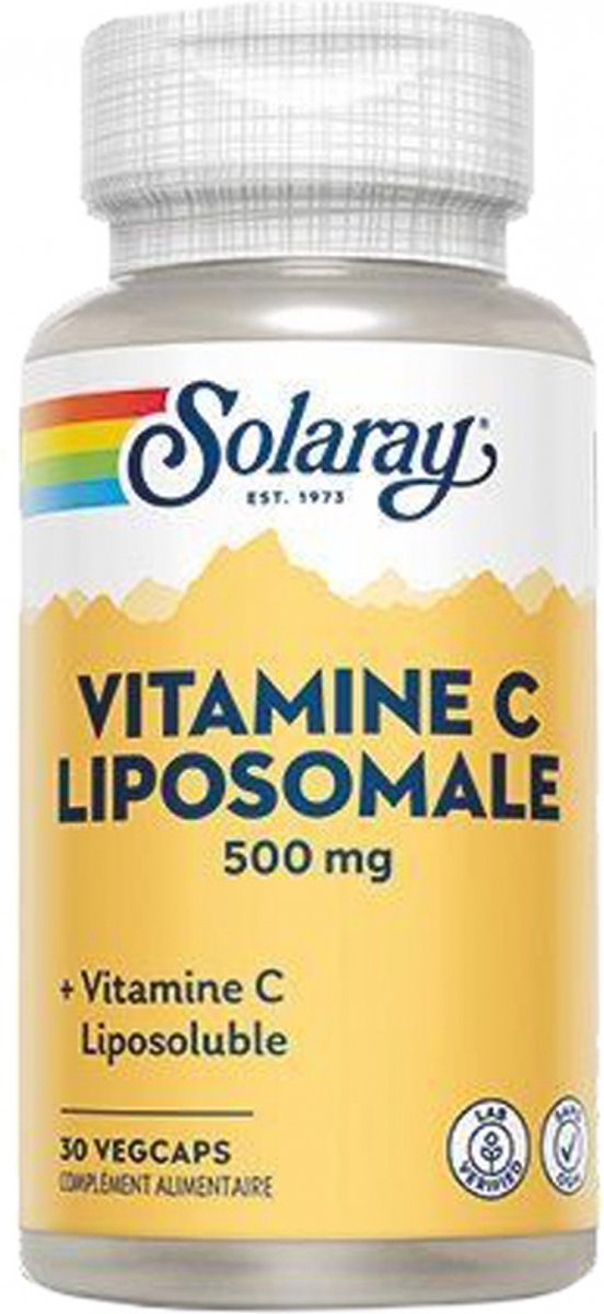 Solaray Vitamine C Liposomaal 500 mg 30 Plantaardige Capsules