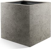 Elho Plantenbak - Pot Grigo Cube Natural Concrete - D40H40 - 1 Stuk - cm