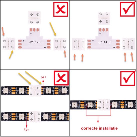 RGB LED strips Click Connector 4 pin 1st | bol