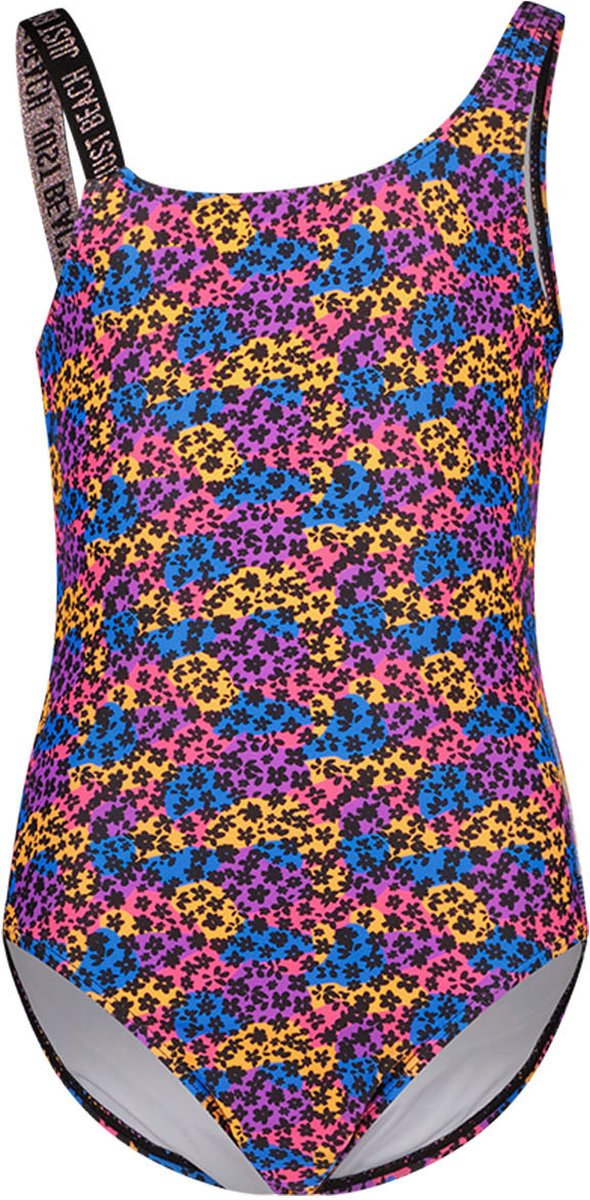 Just Beach J401-5015 Meisjes Badpak - Colourful flower - Maat 146-152