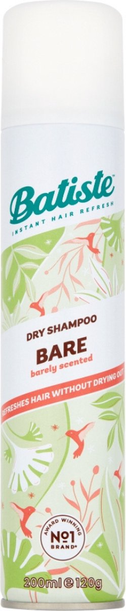 Voordeelverpakking 4 X Batiste Dry Shampoo 200ml Natural & Light Bare BAT28