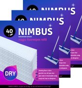 Recharge NIMBUS Magic Floorwipes (160x) - Lingettes sèches pour sols 28 cm x 22 cm - Convient pour Swiffer