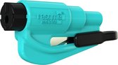 ResQme® Noodhamer - Sleutelhanger - Origineel - Reddingshamer - Auto Hamer - Aqua Blauw