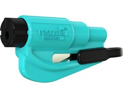 ResQme® Noodhamer - Sleutelhanger - Origineel - Reddingshamer - Auto Hamer - Aqua Blauw