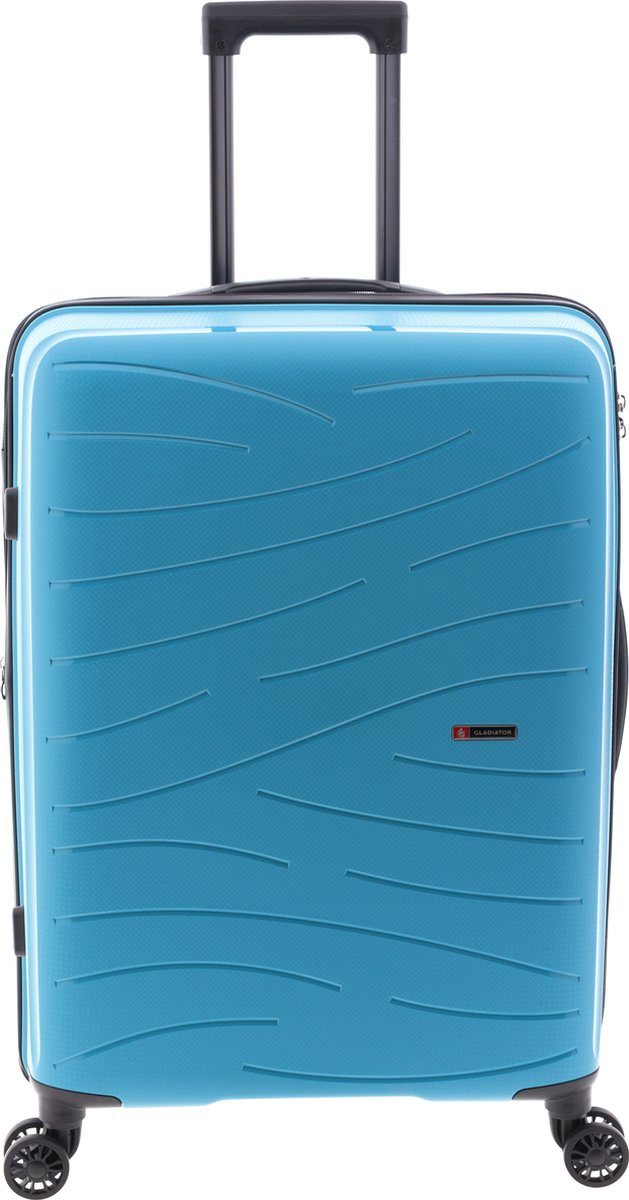 Gladiator Flow Middelgrote Koffer - 68 cm - 70/80 liter - Expandable - Turquoise